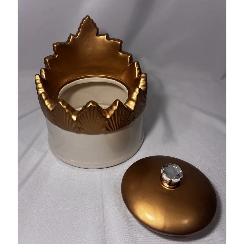 👑Davids Cookies Oz Crown Cookie Jar Disney Oz The‎ Great & Powerful Gold Crown